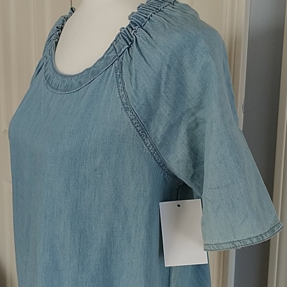 Caslon, Nordstrom Rack, Medium Light Wash Top, XS - Picture 2 of 9